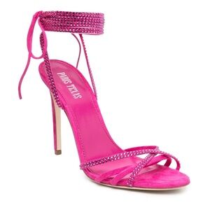 Paris Texas Holly Nicole 105mm lace up sandals